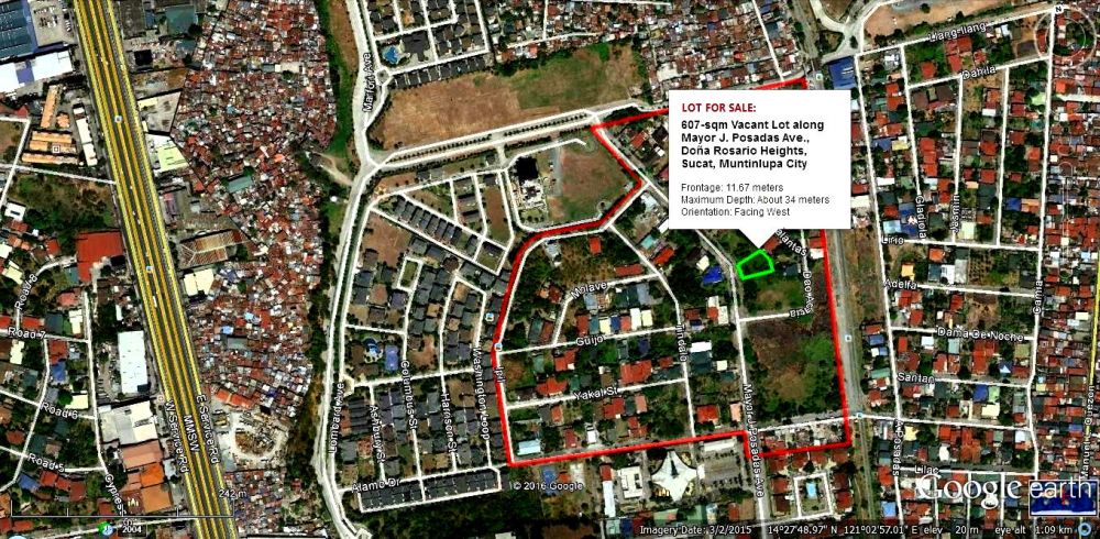 Residential Lot in Sucat, Muntinlupa For Rush Sale Below Zonal Value!!!